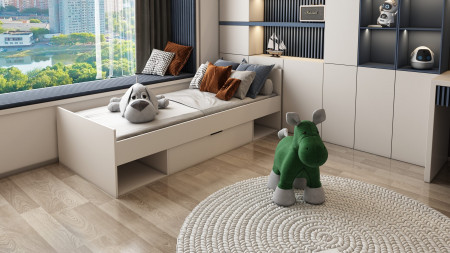 Кровать односпальная с ящиком ViA- Сити СЛ-2