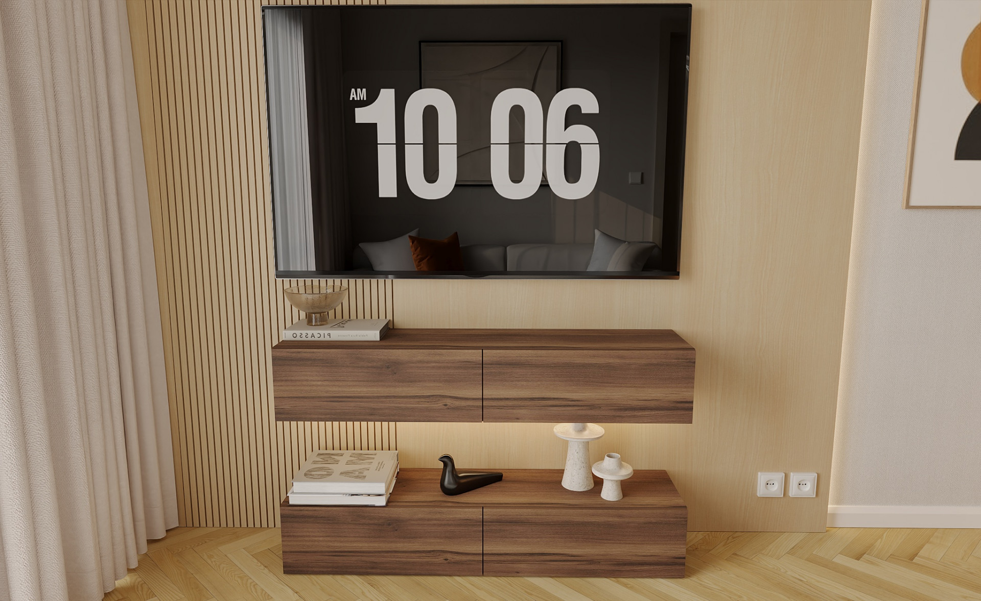 Гостиная ViA- ВТ-10 (2 тумбы)