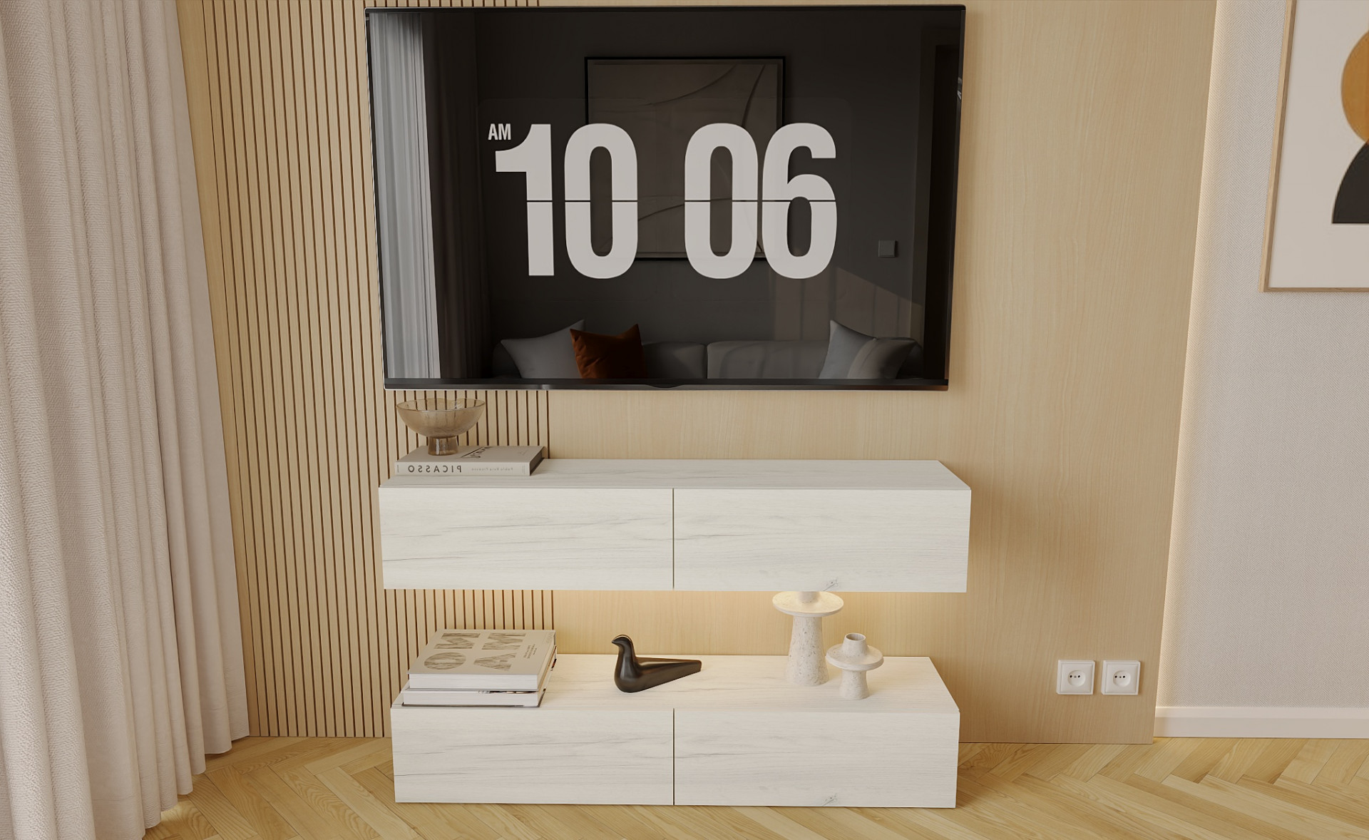 Гостиная ViA- ВТ-10 (2 тумбы)