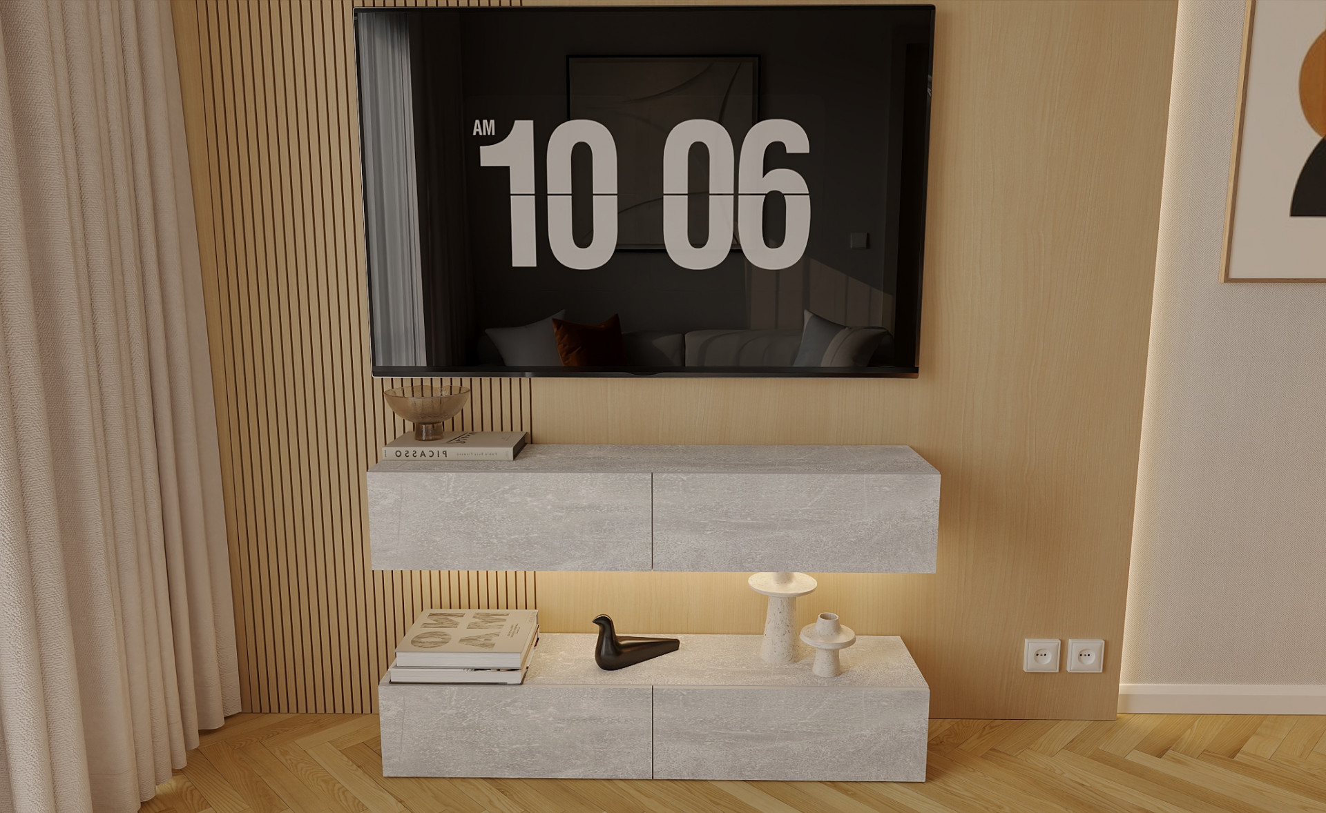 Гостиная ViA- ВТ-10 (2 тумбы)