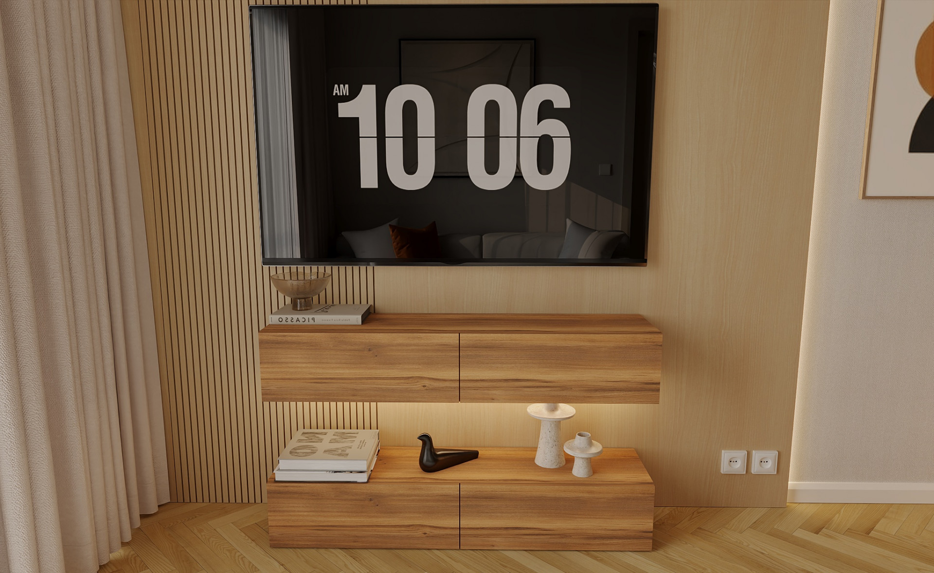 Гостиная ViA- ВТ-10 (2 тумбы)