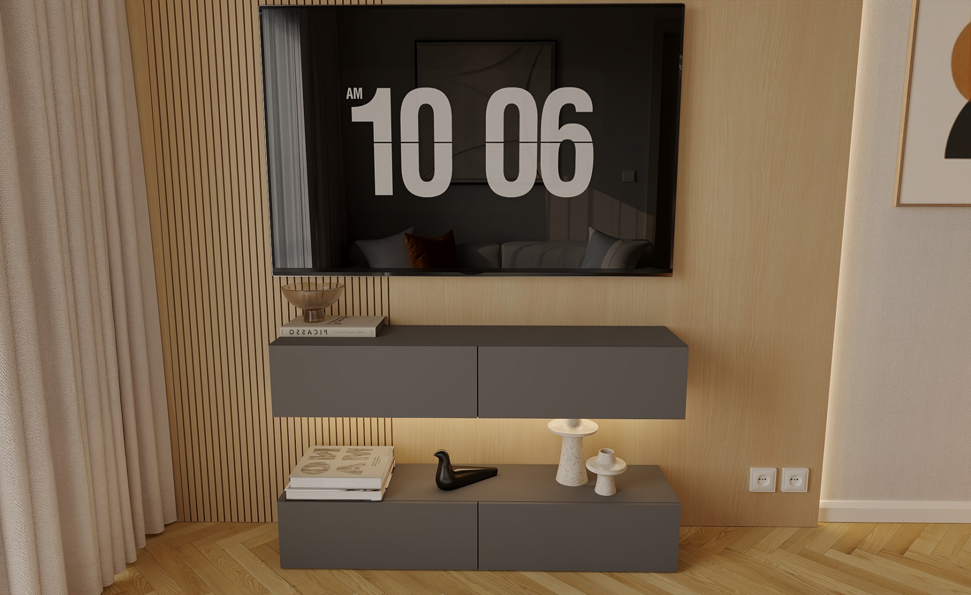 Гостиная ViA- ВТ-10 (2 тумбы)