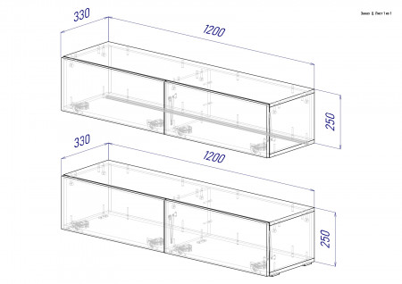 Гостиная ViA- ВТ-10 (2 тумбы)
