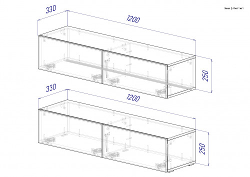Гостиная ViA- ВТ-10 (2 тумбы)