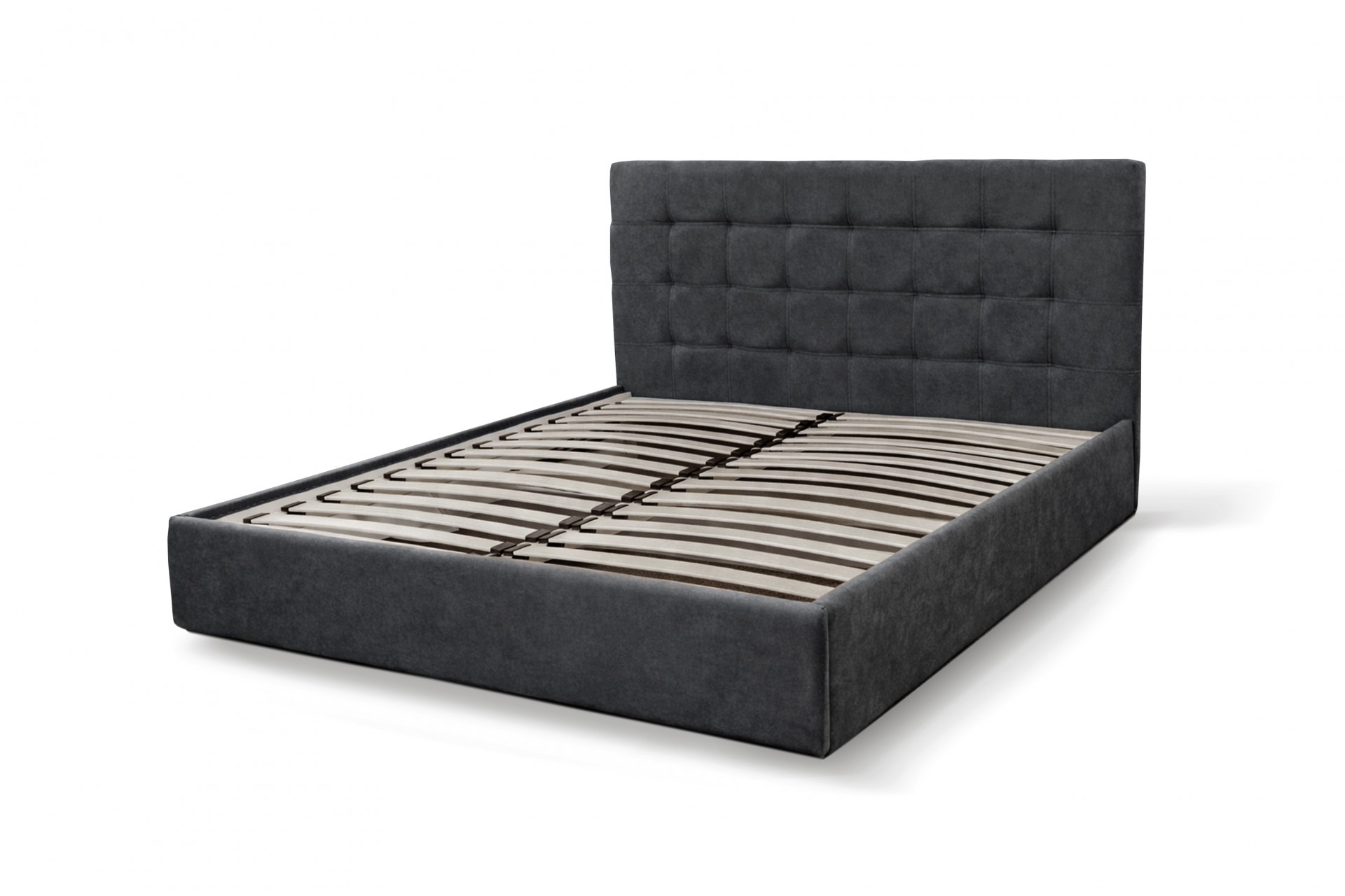 Кровать с подъемным механизмом 160х200 см BIO- Софт Мишель (темно-серый)