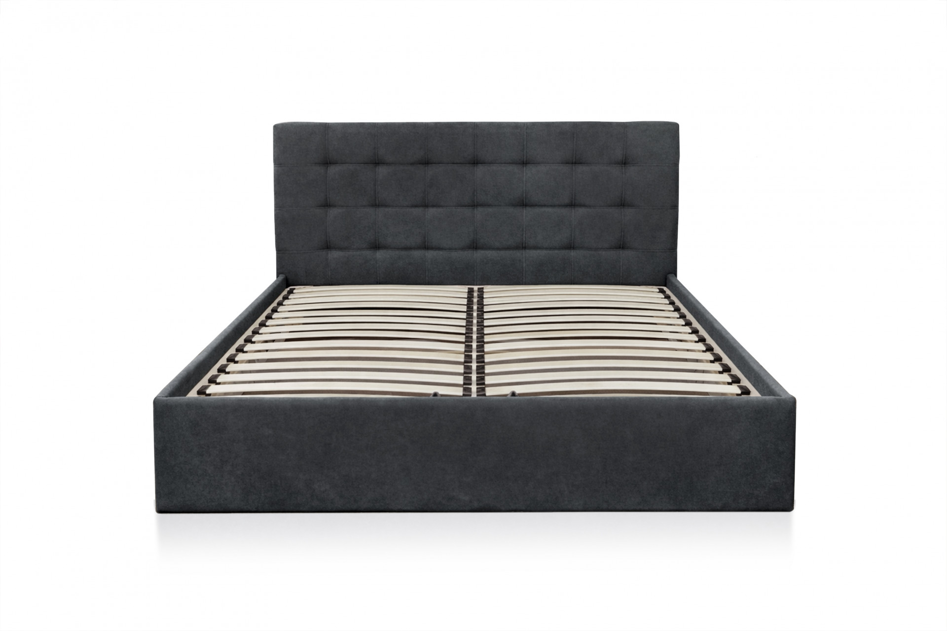 Кровать с подъемным механизмом 160х200 см BIO- Софт Мишель (темно-серый)