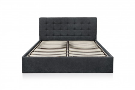 Кровать с подъемным механизмом 160х200 см BIO- Софт Мишель (темно-серый)