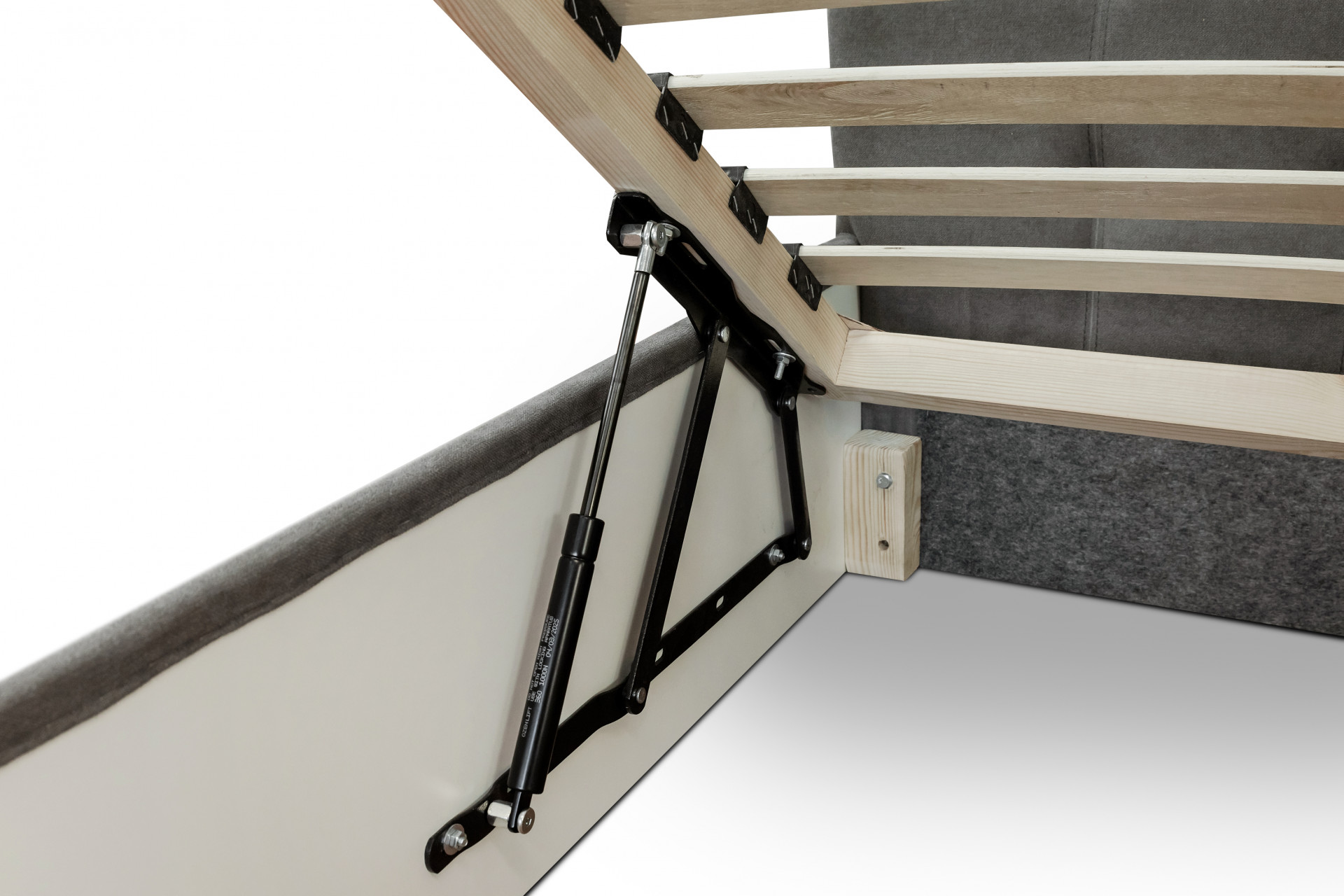 Кровать с подъемным механизмом 160х200 см BIO- Софт Мишель (темно-серый)