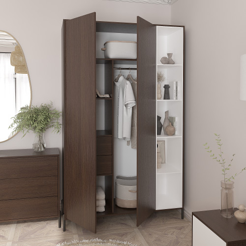 Шкаф распашной 220х140х50 см KOD- ШК-2 Норди