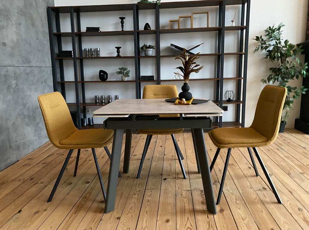 Стол обеденный керамический VTR- TM-80  вера грей/серый 