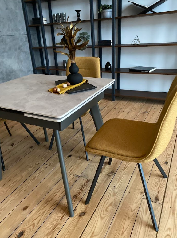 Стол обеденный керамический VTR- TM-80  вера грей/серый 