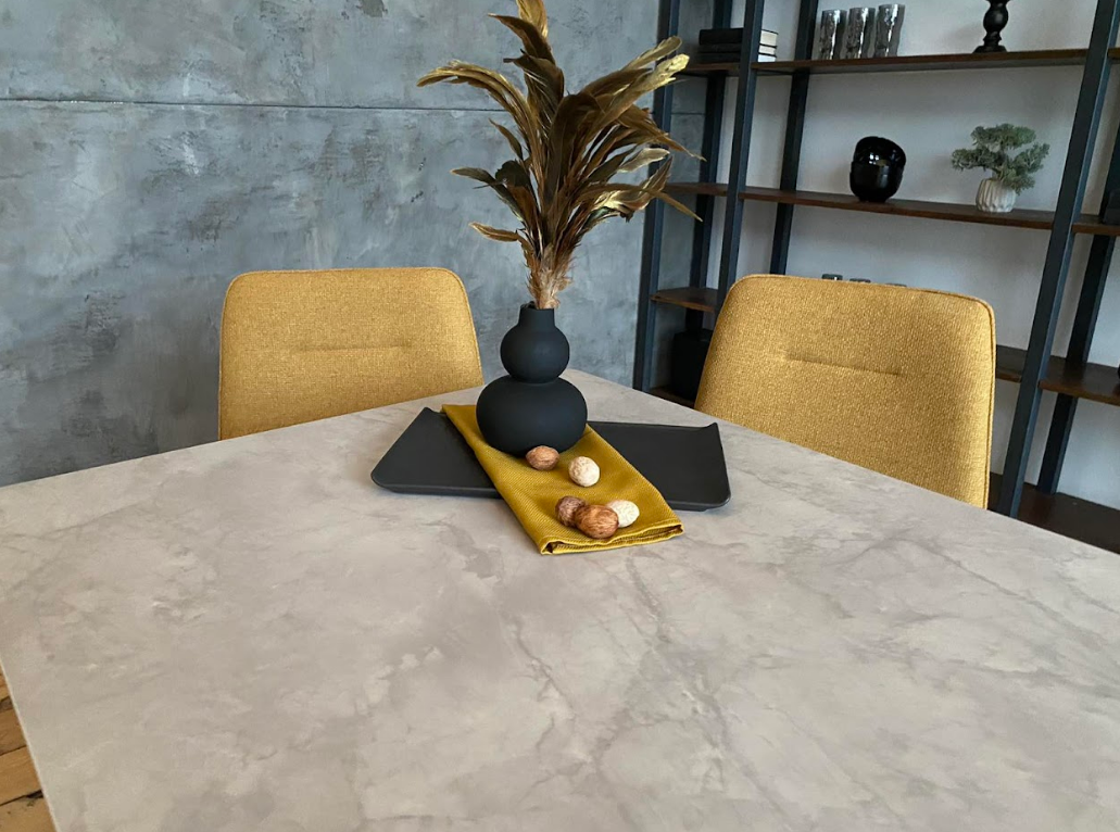 Стол обеденный керамический VTR- TM-80  вера грей/серый 