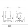 Крісло для оператора LUX- GO-SIT 645-B GREY ергономічне