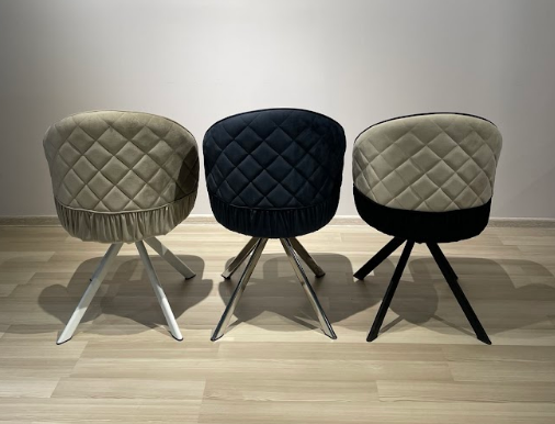 Стул модерн обеденный EXI- DAISY BEIGE (поворотный)