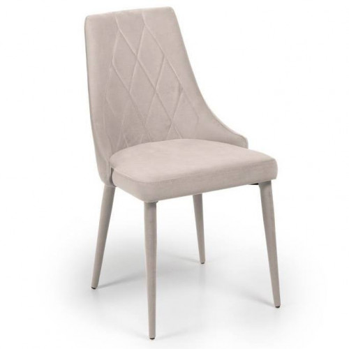 Стул Avn- LEMIS Light Grey Velvet светло- серый