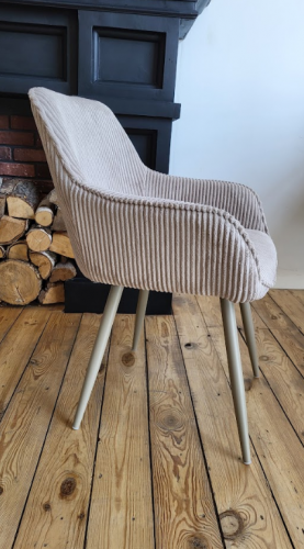 Стул обеденный VTR- М-240 миндаль + капучино (вельвет рубчик)