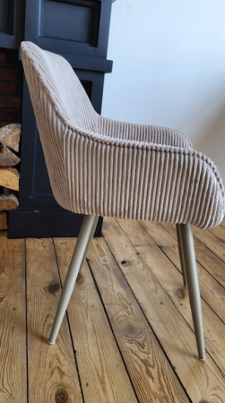 Стул обеденный VTR- М-240 миндаль + капучино (вельвет рубчик)