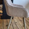 Стул обеденный VTR- М-240 миндаль + капучино (вельвет рубчик)