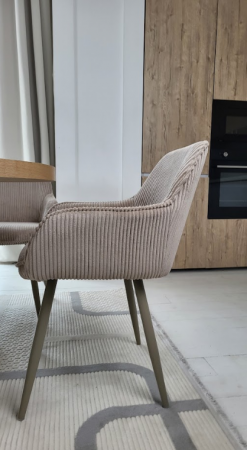 Стул обеденный VTR- М-240 миндаль + капучино (вельвет рубчик)