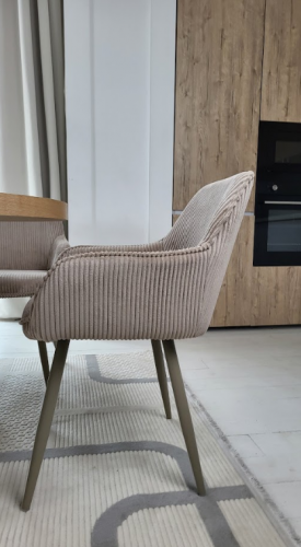 Стул обеденный VTR- М-240 миндаль + капучино (вельвет рубчик)