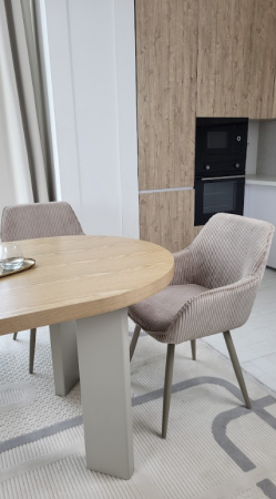 Стул обеденный VTR- М-240 миндаль + капучино (вельвет рубчик)