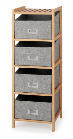 Стеллаж HALMAR REG-10 натуральный/серый