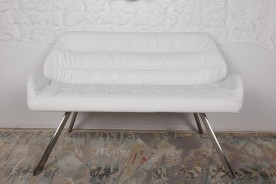 Кресло банкетка NL- TENERIFE (Тенерифе) белый 135х60х89