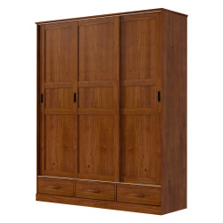 IDEA Шкаф 3-дверный ОНИКС коричневый