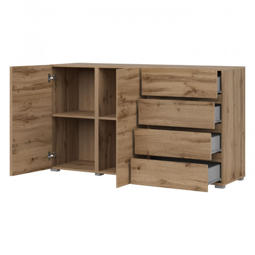 Комод на 2 двери и 4 ящика Helvetia ASYMETRIC 24N0OA42 (дуб Вотан)
