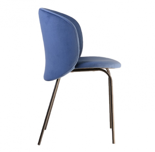 Стул обеденный LVK- Lilo черный/ ткань (Venus Velvet 2924) 