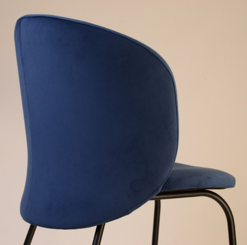 Стул обеденный LVK- Lilo черный/ ткань (Venus Velvet 2924) 