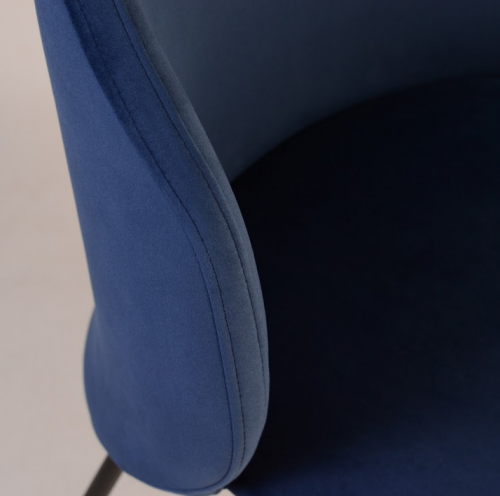 Стул обеденный LVK- Lilo черный/ ткань (Venus Velvet 2924) 