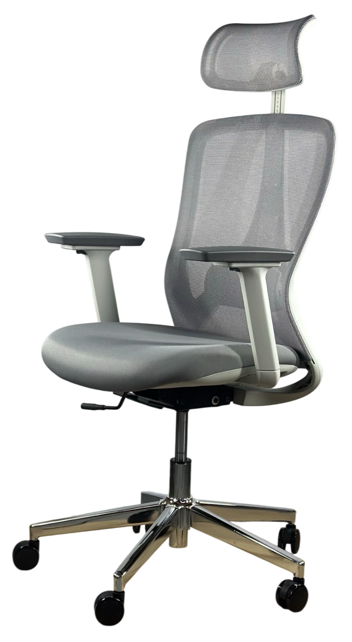 Кресло офисное- компьютерное эргономичное Perfect Home HQOC-23A-G премиум,серый