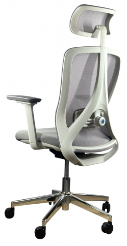 Кресло офисное- компьютерное эргономичное Perfect Home HQOC-23A-G премиум,серый