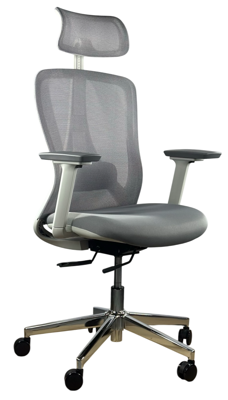 Кресло офисное- компьютерное эргономичное Perfect Home HQOC-23A-G премиум,серый