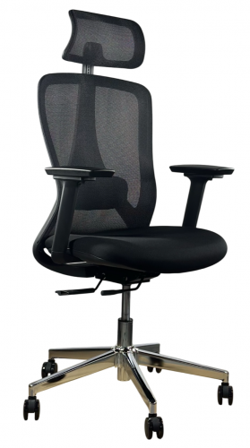 Кресло офисное- компьютерное эргономичное Perfect Home HQOC-23A-G премиум,серый