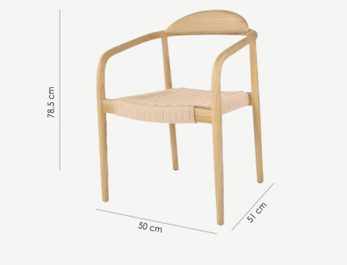 Стул обеденный с подлокотниками CRV- Woodland Natural wood