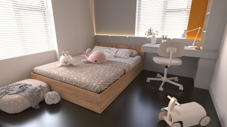 Кровать двуспальная ViA- Сити СЛ-3