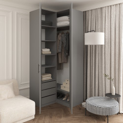 Шкаф угловой 240х100х100 см KOD- ШК-У-2