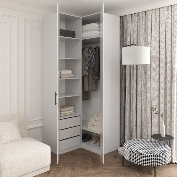 Шкаф угловой 240х100х100 см KOD- ШК-У-2