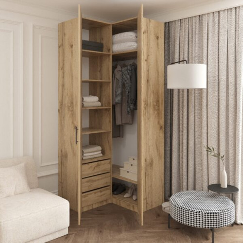 Шкаф угловой 240х100х100 см KOD- ШК-У-2