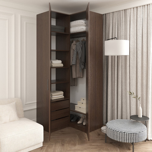 Шкаф угловой 240х100х100 см KOD- ШК-У-2