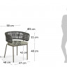 Стул обеденный Kave Home NADIN CC2232J19 (зеленый)
