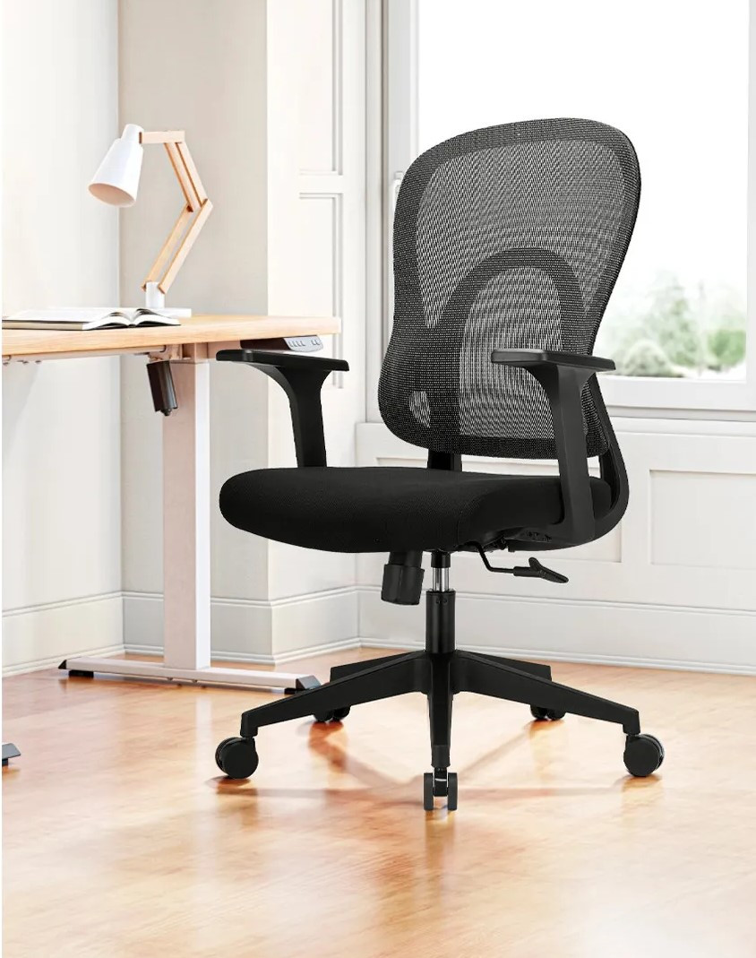Крісло для оператора LUX- GO-SIT 645-1B BLACK ергономічне