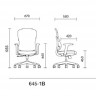Крісло для оператора LUX- GO-SIT 645-1B BLACK ергономічне
